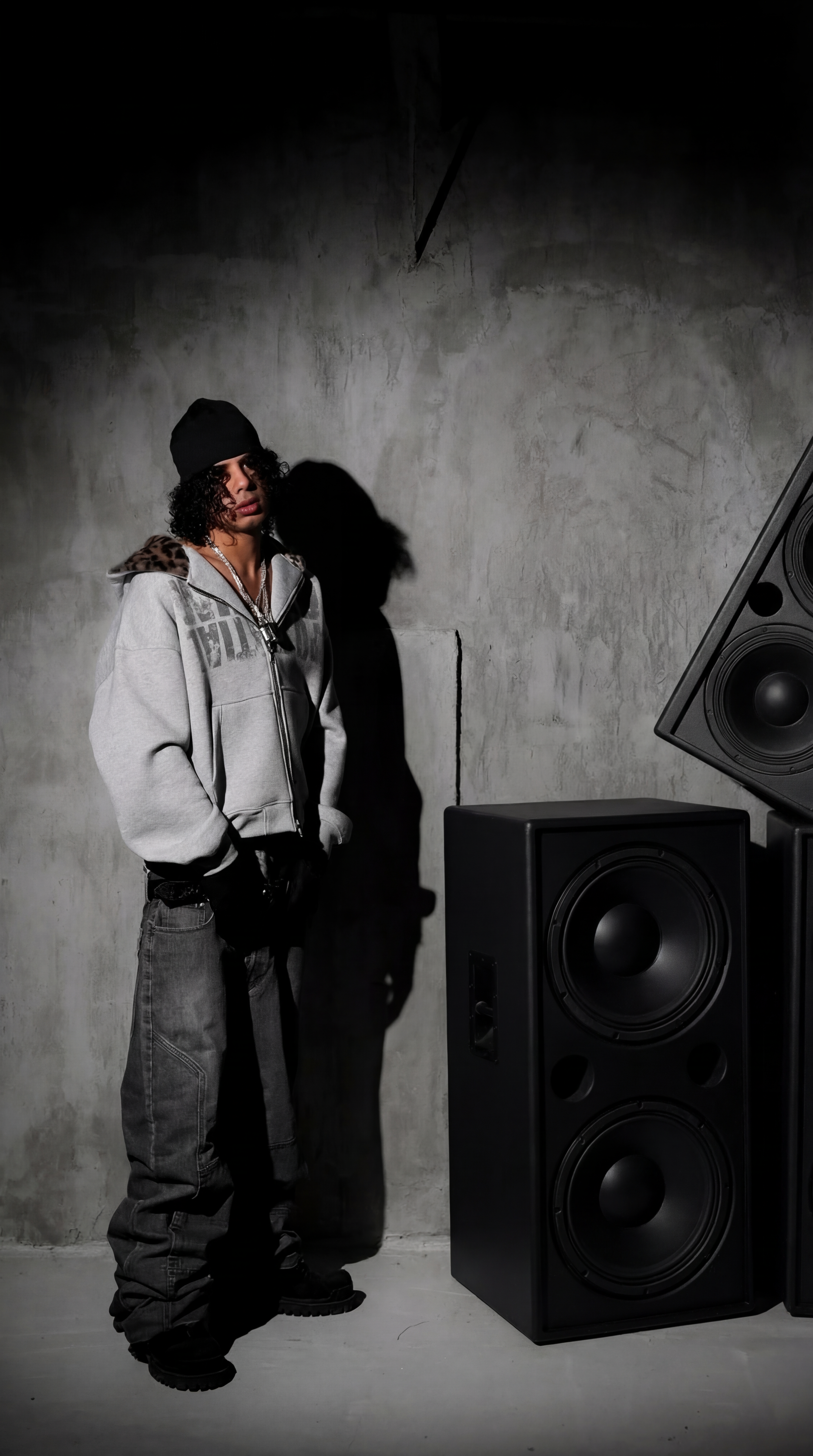 WSTDPTNL BROWN LEOPARD HOODED ZIP-UP