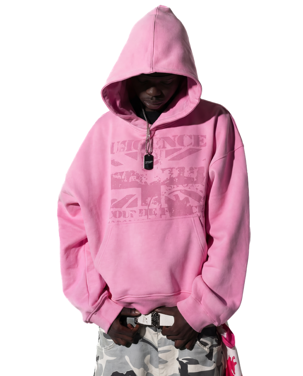 URGENCE FADED PINK HOODIE