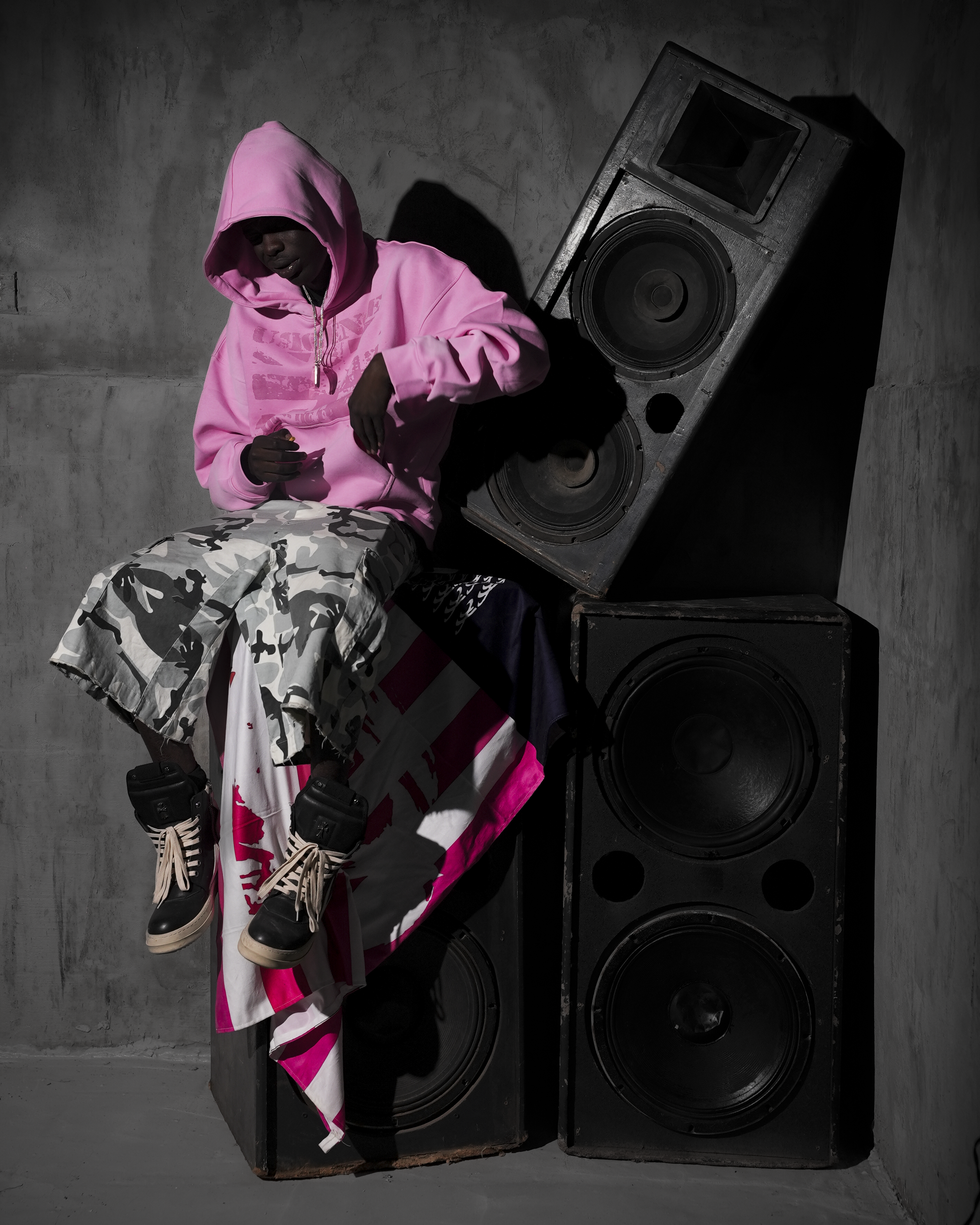 URGENCE FADED PINK HOODIE