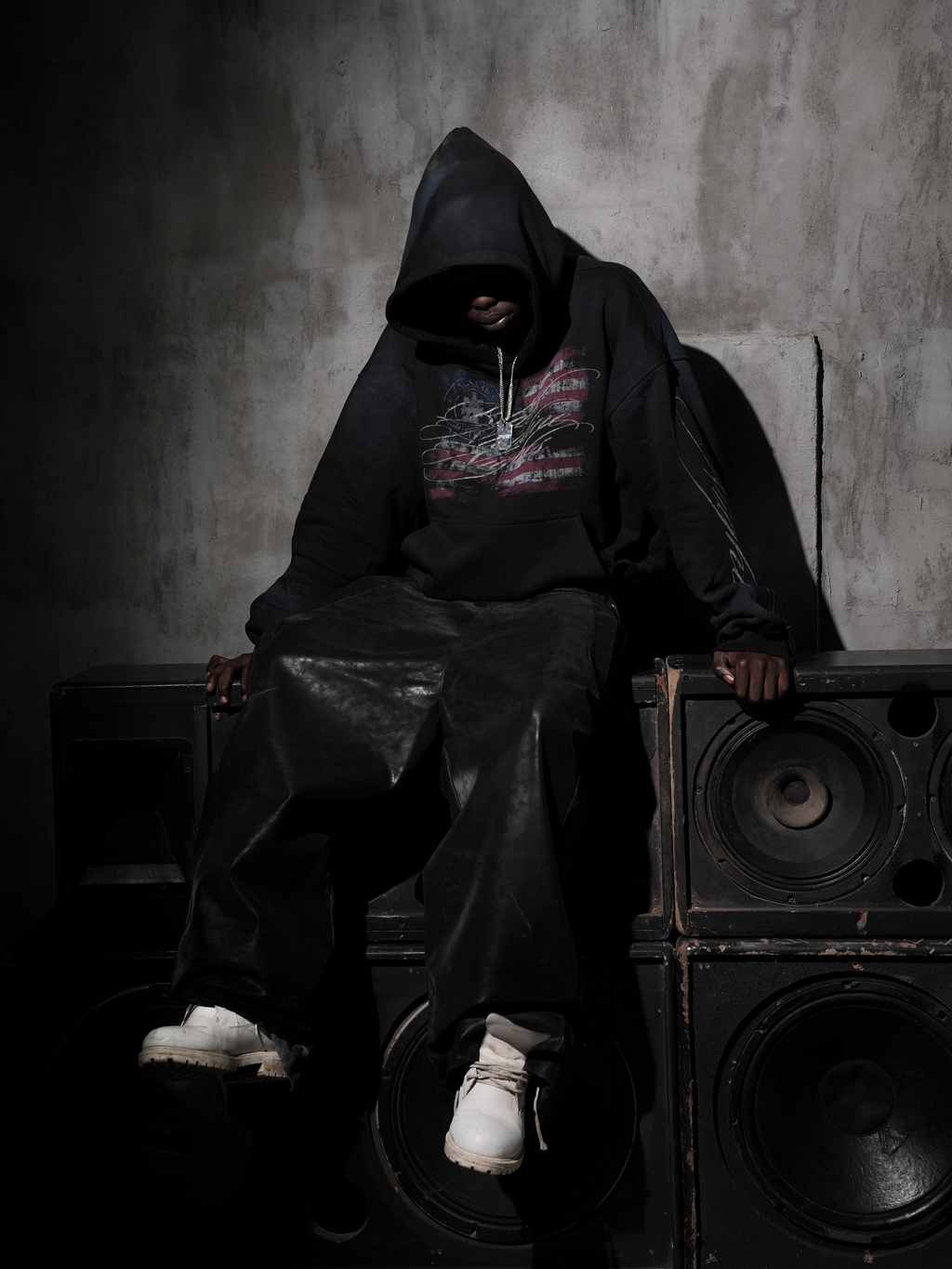 NICOTINE FADED BLACK HOODIE